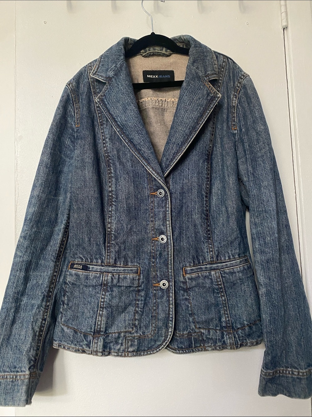 Mexx Blue Denim Blazer Jacket